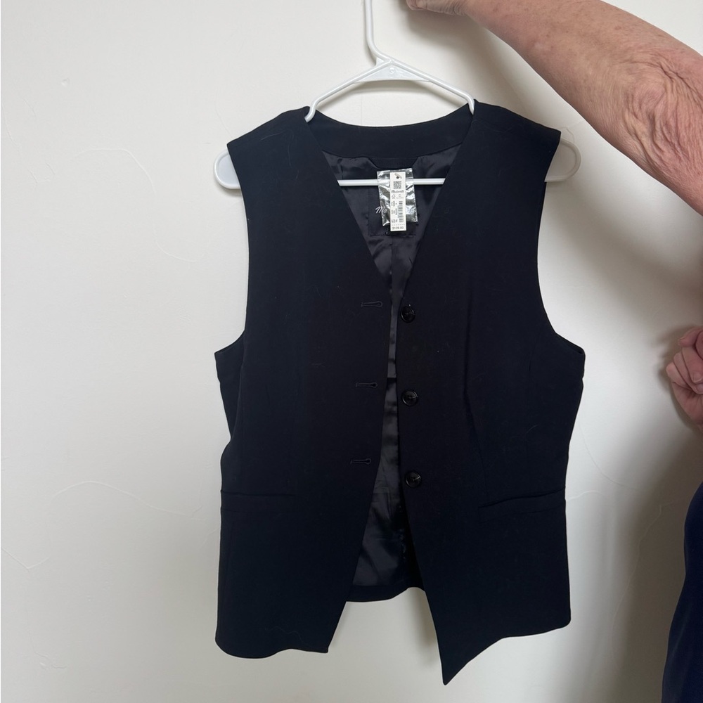 Black Button-Up Vest